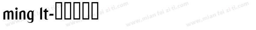 ming lt字体转换